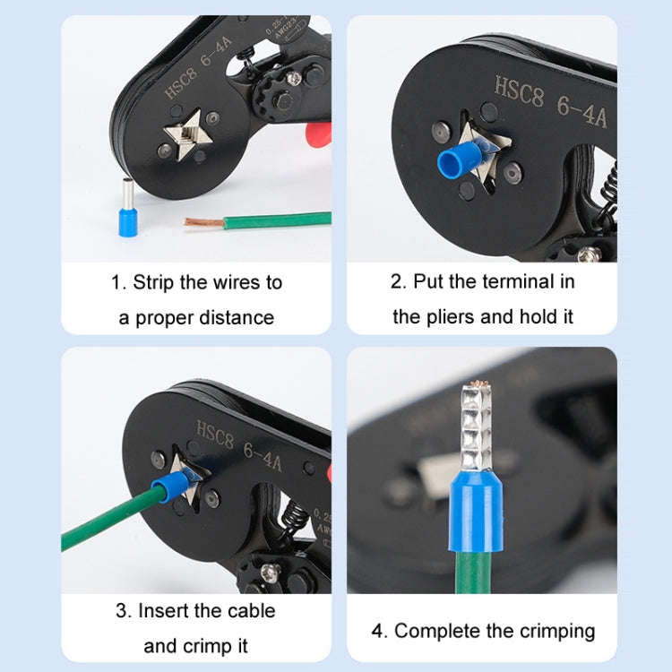 1230pcs /Set Tube-Type Cold-Pressed Terminal Block Crimping Pliers Plastic Box Set
