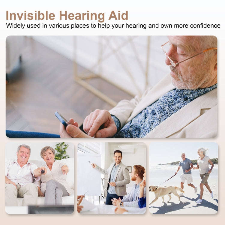 Z-26D1 Digital DSP In-ear TWS Invisible Hearing Aid Rechargeable Touch Control Sound Amplifier(Sk...