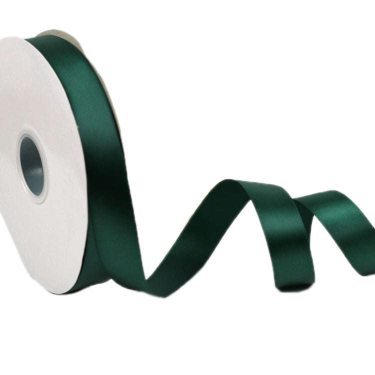 2.5cm X 91m Polyester Ribbon Gift Packaging Cake Wedding Decoration Ribbon, Color: Dark Green 593