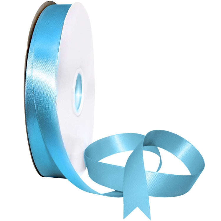 2.5cm X 91m Polyester Ribbon Gift Packaging Cake Wedding Decoration Ribbon, Color: Sky Blue 340