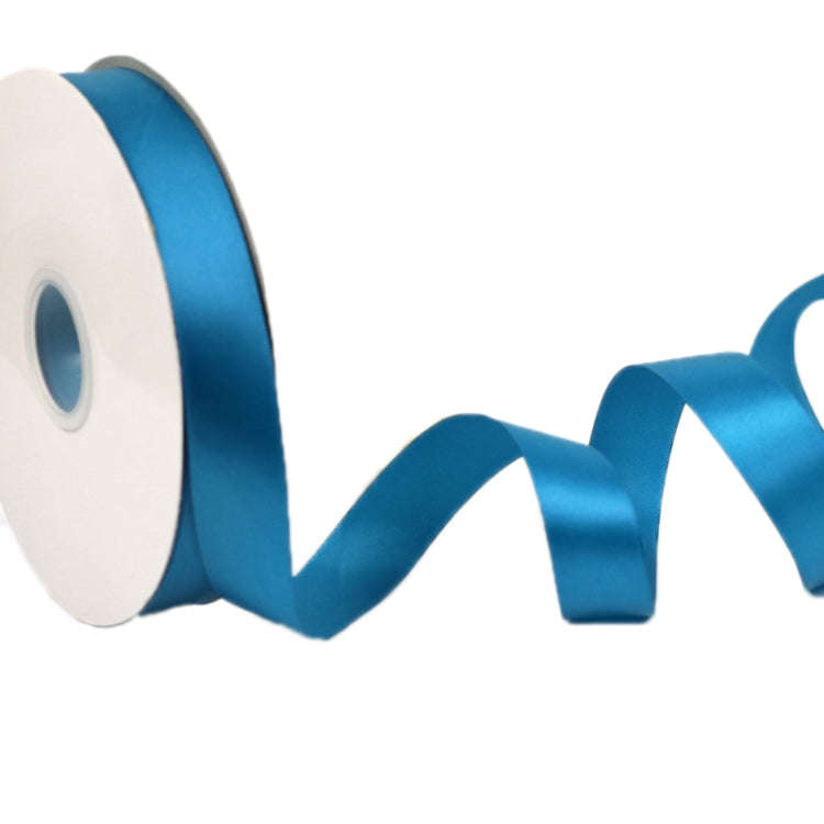 2.5cm X 91m Polyester Ribbon Gift Packaging Cake Wedding Decoration Ribbon, Color: Peacock Blue 326