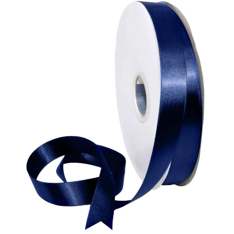 2.5cm X 91m Polyester Ribbon Gift Packaging Cake Wedding Decoration Ribbon, Color: Royal Blue 329