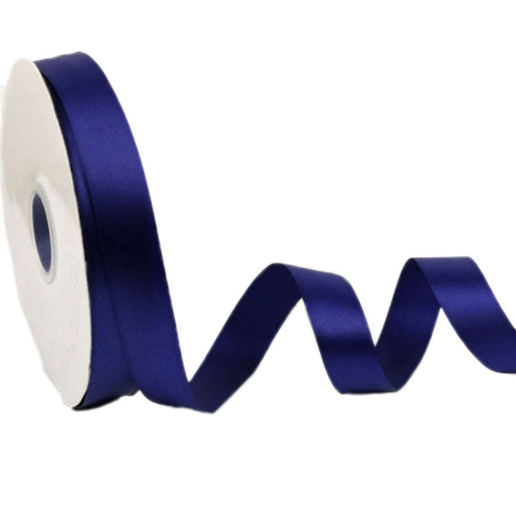 2.5cm X 91m Polyester Ribbon Gift Packaging Cake Wedding Decoration Ribbon, Color: Navy 370