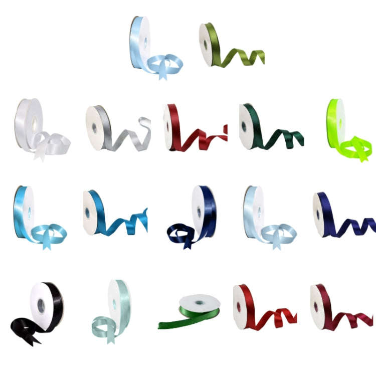 2.5cm X 91m Polyester Ribbon Gift Packaging Cake Wedding Decoration Ribbon, Color: Silver Blue 311
