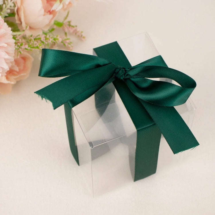 2.5cm X 91m Polyester Ribbon Gift Packaging Cake Wedding Decoration Ribbon, Color: Dark Red 260