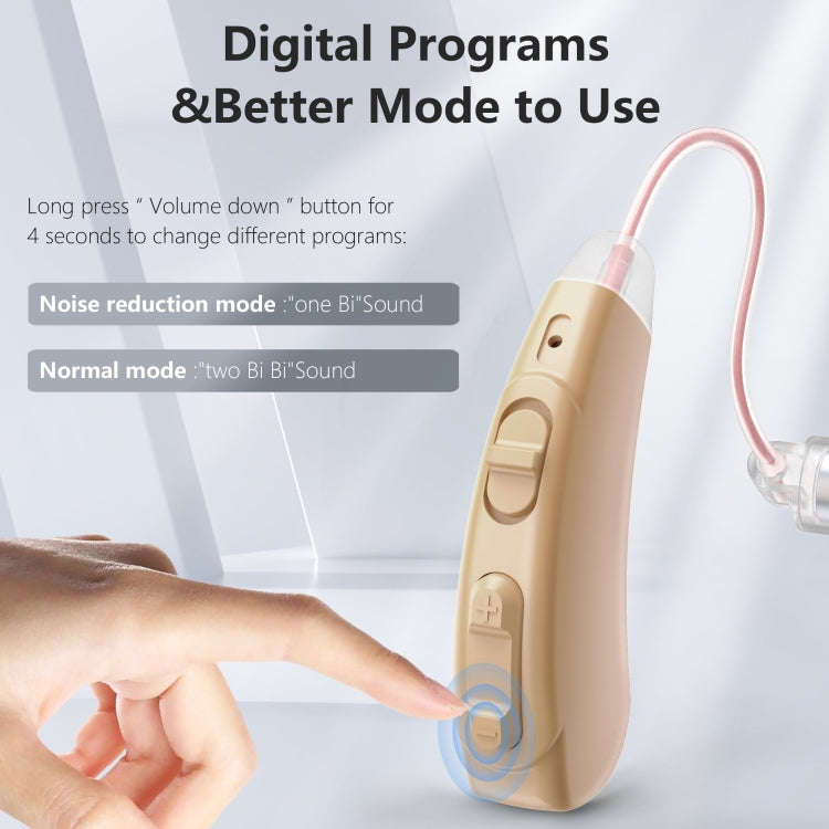 Z-128 Mini Invisible Rechargeable Digital Hearing Aid Personal Sound Amplifier(Skin Color)