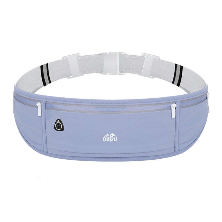 OUDU Outdoor Sports Waist Pack Male And Female Running Waterproof Cell Phone Bag(Navy Blue)