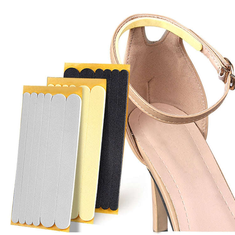 6pcs /Pack Anti-friction Soft Shoe Side Stickers Anti-falling Heel Posterior Stickers, Color: Bla...