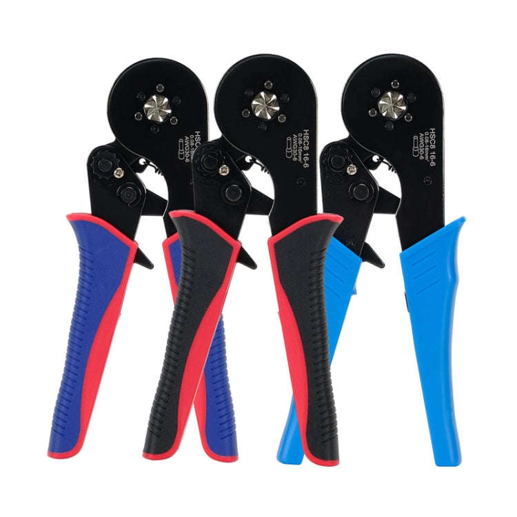 Wire Tube Type European Terminal Crimping Pliers(HCS8 16-6 Red Black)