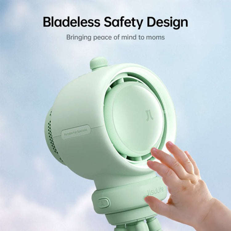 JisuLife Stroller Fan Life2S High Speed Energy Saving Stroller Mini Fan Octopus Bladeless Swingab...