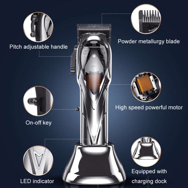Rechargeable Magnetic Suspension High-speed Electric Hair Clipper(Blue)