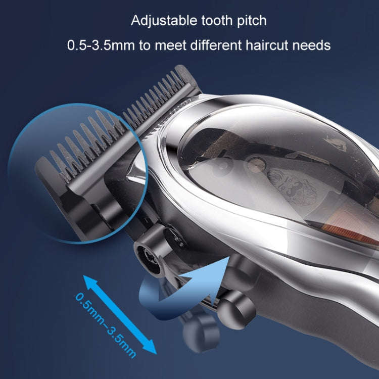 Rechargeable Magnetic Suspension High-speed Electric Hair Clipper(Blue)