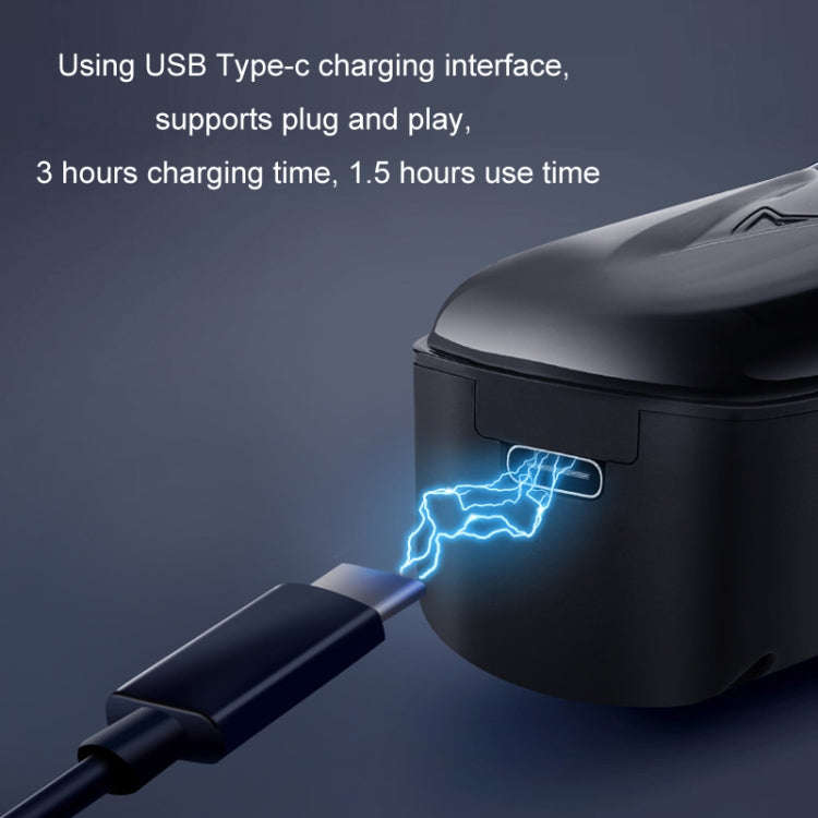 Rechargeable Magnetic Suspension High-speed Electric Hair Clipper(Black)