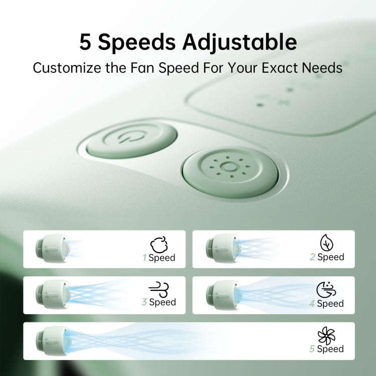 JisuLife Stroller Fan Life2 Stroller Octopus Fan High Speed Portable Desktop Clip Fan(Brown)