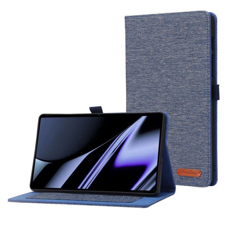 For Blackview Tab 60 8.68-Inch Fabric Leather Tablet Case(Blue)