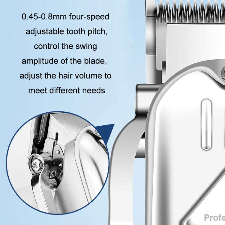 3pcs /Set Men Home Hair Salon High-power Hair Clipper(Gold)