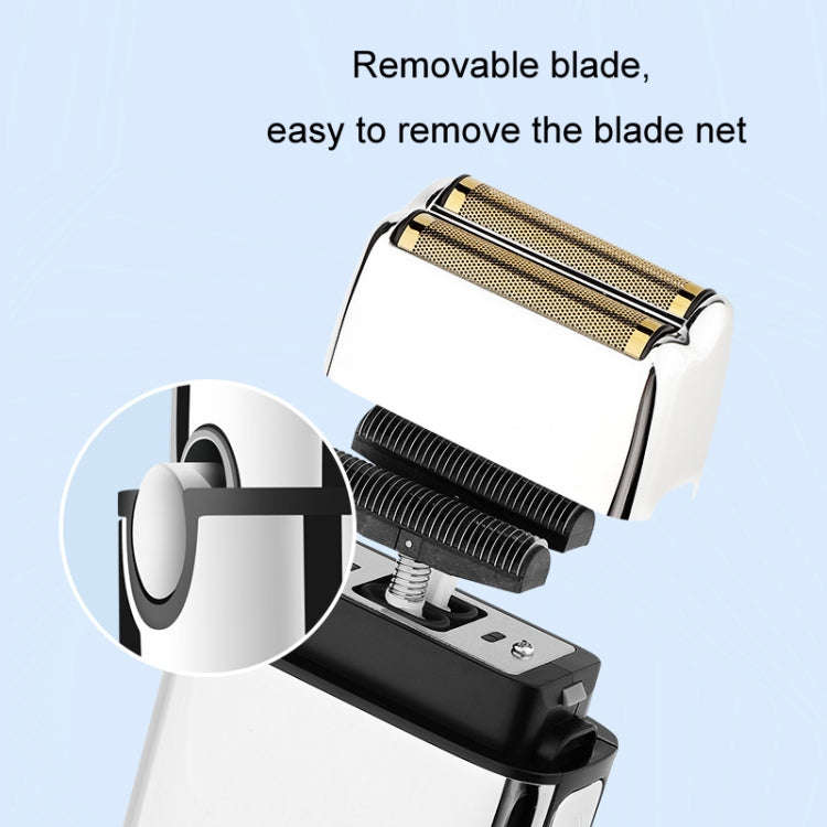3pcs /Set Men Home Hair Salon High-power Hair Clipper(Gold)