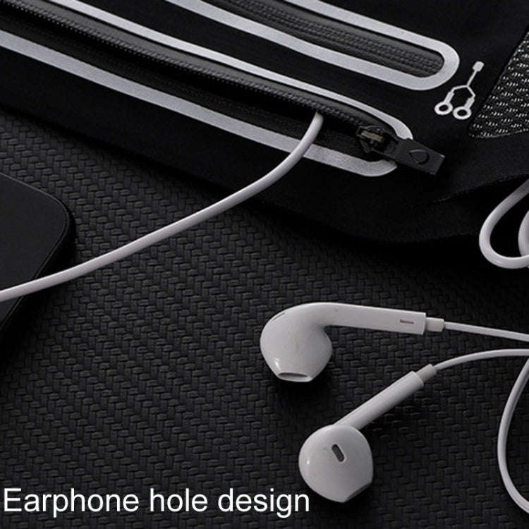 Outdoor Running Cell Phone Waist Pack Men And Women Waterproof Sports Gear, Style: Single Zipper ...