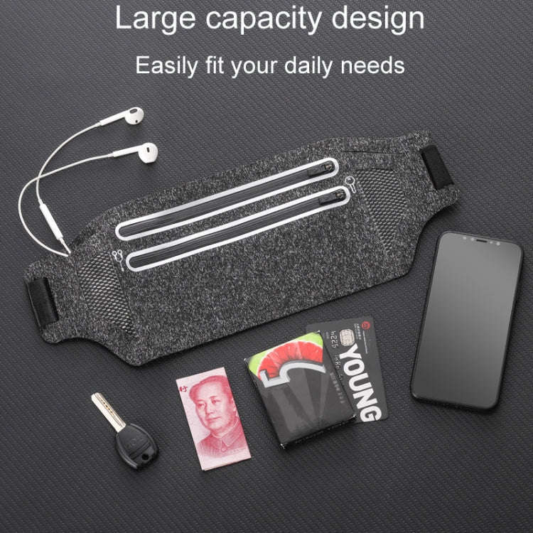 Outdoor Running Cell Phone Waist Pack Men And Women Waterproof Sports Gear, Style: Single Zipper ...