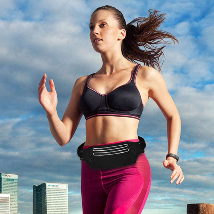 Outdoor Running Cell Phone Waist Pack Men And Women Waterproof Sports Gear, Style: Single Zipper ...