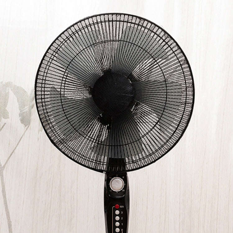 Children Anti-Pinch Hand Fan Cover All-around Fan Dustproof Mesh Cover(Black)