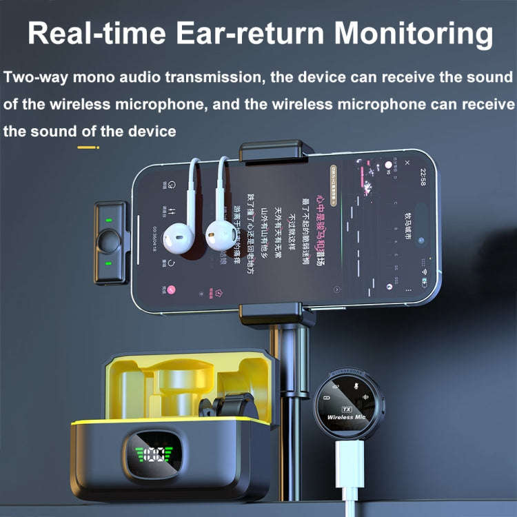 J6 Smart Digital Display Noise Reduction Magnetic Wireless Collar Microphone, Spec: 8 Pin