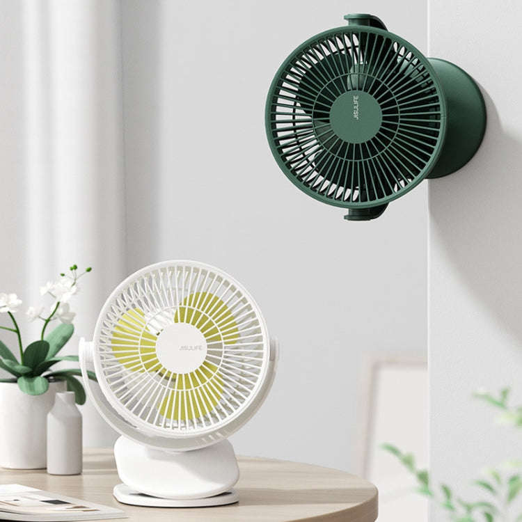 JisuLife FA29A Clip Desktop Mini Fan Portable USB Rechargeable Fan(White)