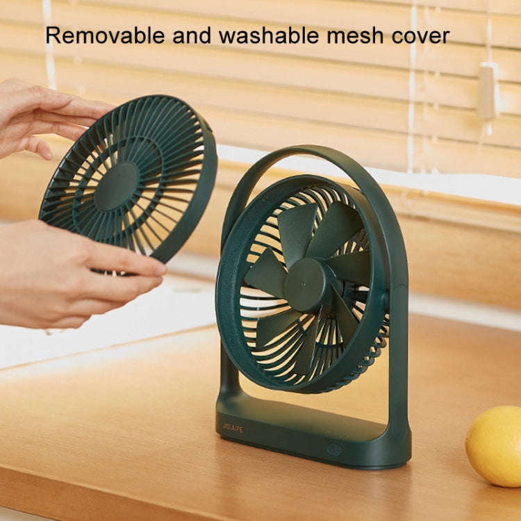 JisuLife FA19 4000mAh Wireless Rechargeable Desktop Mini Fan Silent Portable Fan(White)