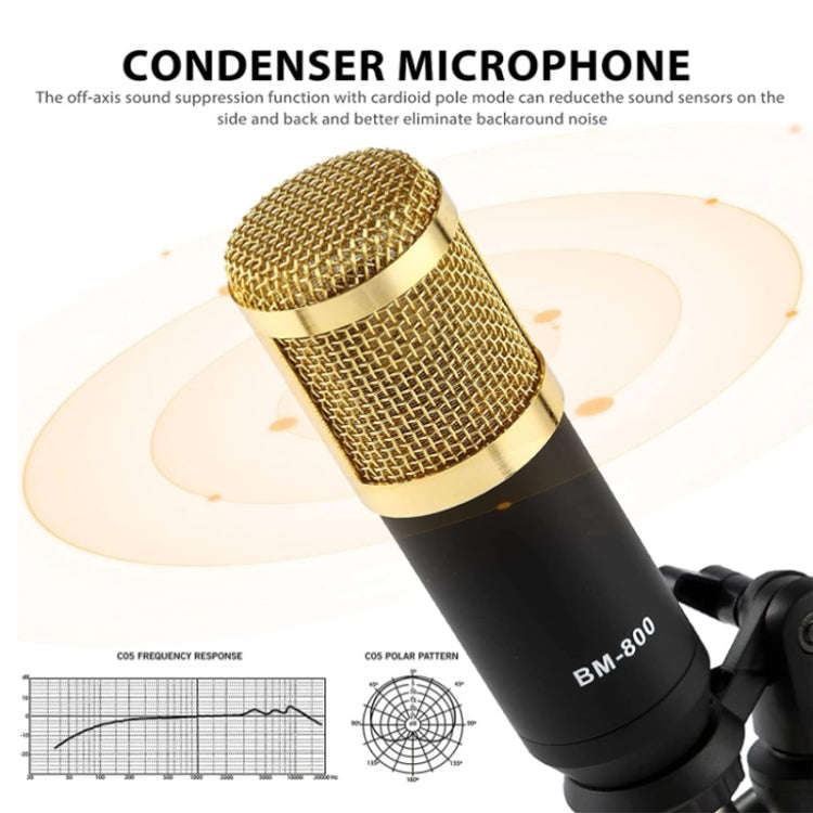 V8S Audio Mixer Live Voice Changer External Sound Card, Color: Gold Cantilever Set