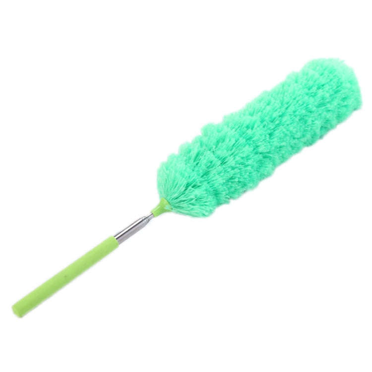 Stainless Steel Telescopic Bendable Household Duster(Green)