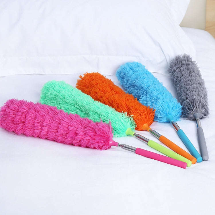 Stainless Steel Telescopic Bendable Household Duster(Green)