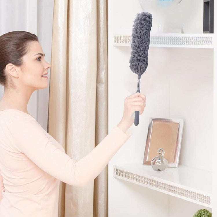 Stainless Steel Telescopic Bendable Household Duster(Green)