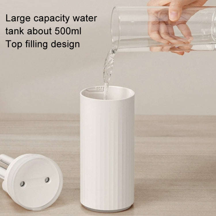 JisuLife HU16 Desktop Dual Mist Ports Humidifier, Color: Brown Rechargeable