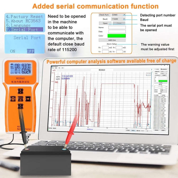 High-Precision Battery Voltage Internal Resistance Tester, Specifications: Host