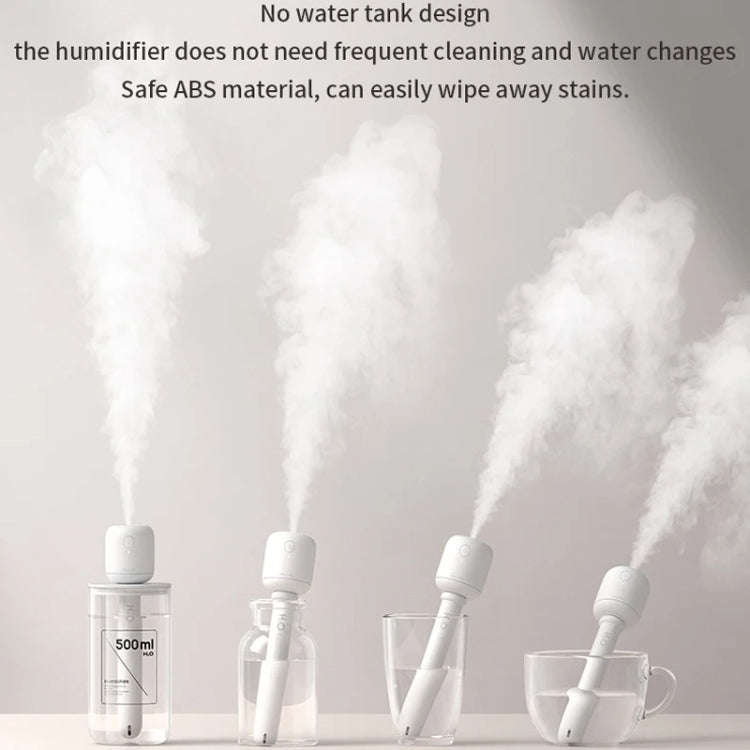 JisuLife JB07 Wireless High Mist Portable Humidifier, No Water Tank, Color: White 2200mAh