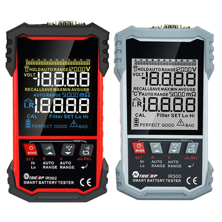 Battery Internal Resistance Tester Lead-Acid Alkaline Lithium Battery Tester, Model: IR502