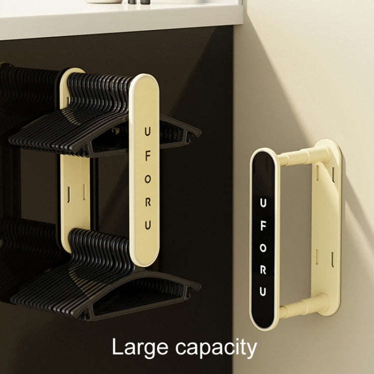 Retractable Clothes Rack Organizer Multifunctional Household Hole-Free Balcony Storage Shelf(Milk...