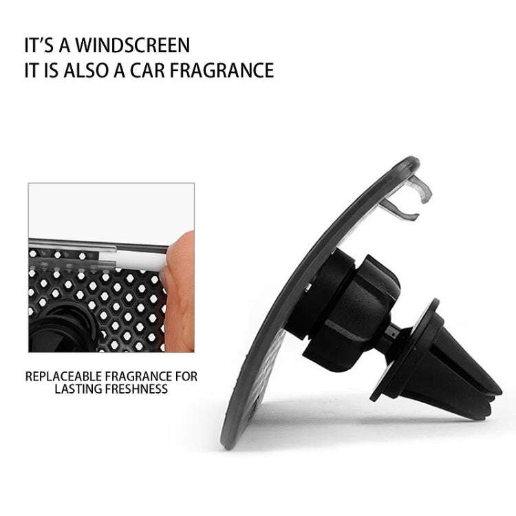 Car Universal Air Conditioner Direct Blow Protection Windshield, Size: Large