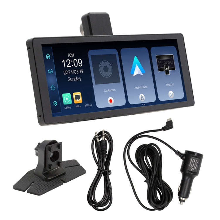 Car Bluetooth Portable DVR Monitor Support Carplay/Android Auto, Specifications: Display