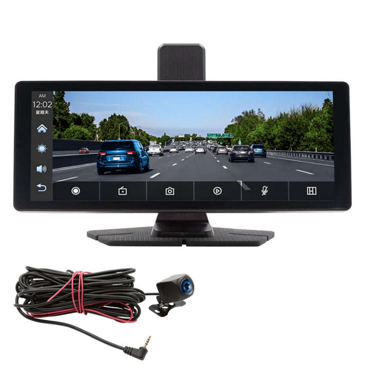 Car Bluetooth Portable DVR Monitor Support Carplay/Android Auto, Specifications: Display+ Camera