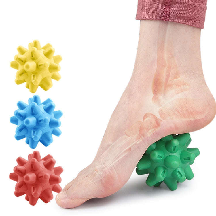 Hedgehog Massage Ball Plantar Relaxation Roller Ball TRP Yoga Fitness Handheld Fascia Ball(Yellow)
