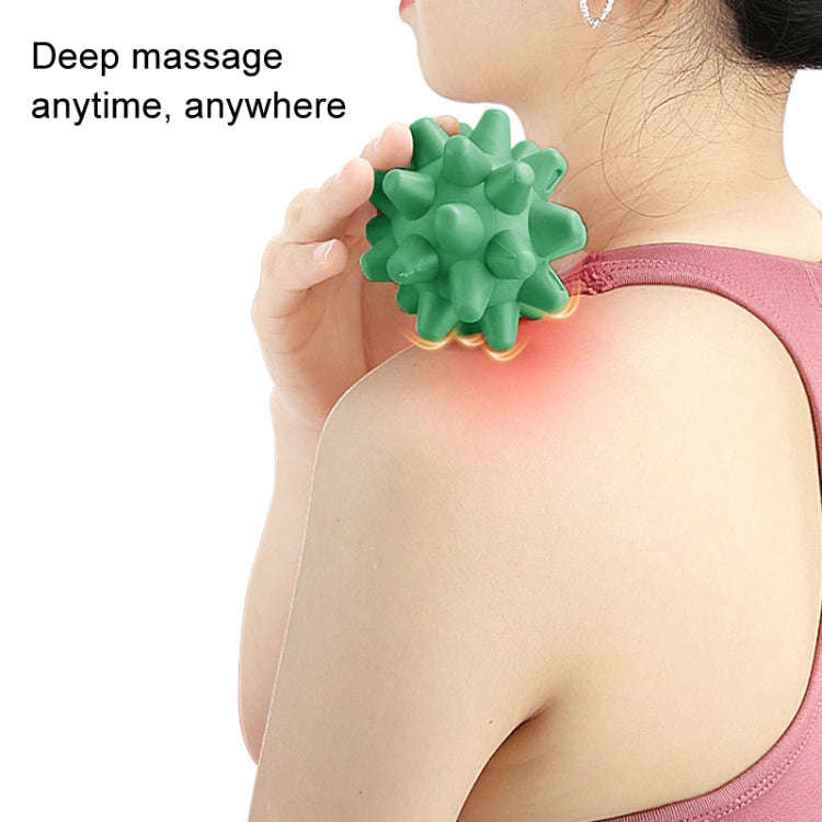 Hedgehog Massage Ball Plantar Relaxation Roller Ball TRP Yoga Fitness Handheld Fascia Ball(Green)