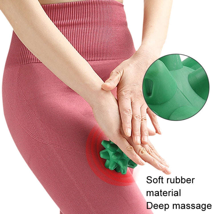 Hedgehog Massage Ball Plantar Relaxation Roller Ball TRP Yoga Fitness Handheld Fascia Ball(Green)