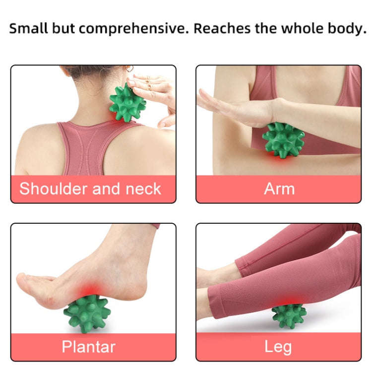 Hedgehog Massage Ball Plantar Relaxation Roller Ball TRP Yoga Fitness Handheld Fascia Ball(Yellow)