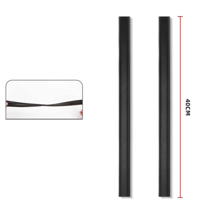 1pair Car Side Window Wipers Removing Water Mist Universal Rubber Strips