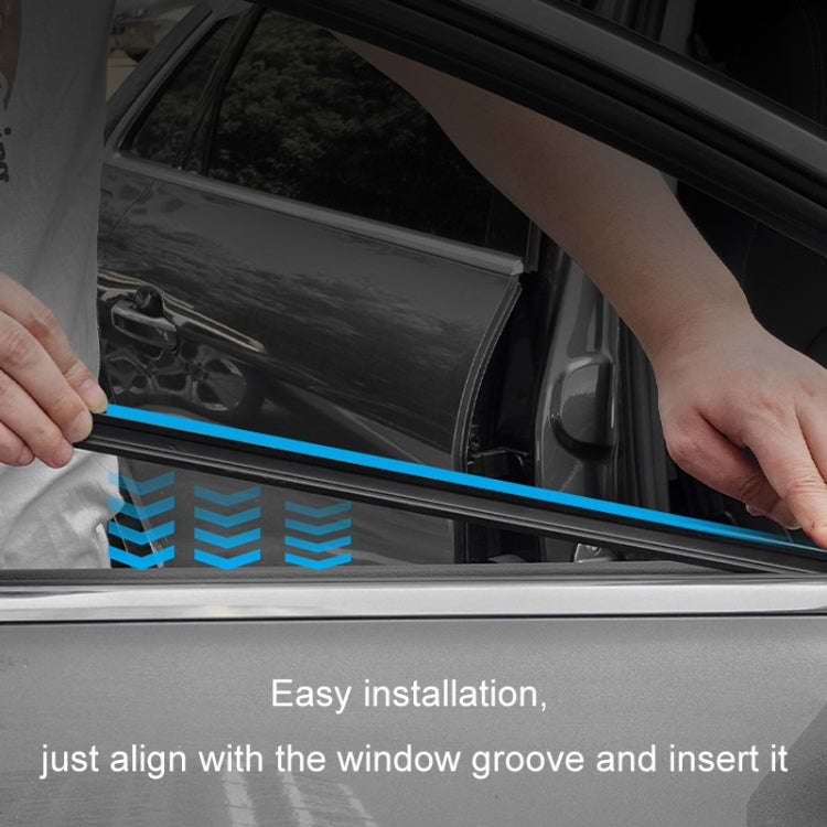 1pair Car Side Window Wipers Removing Water Mist Universal Rubber Strips