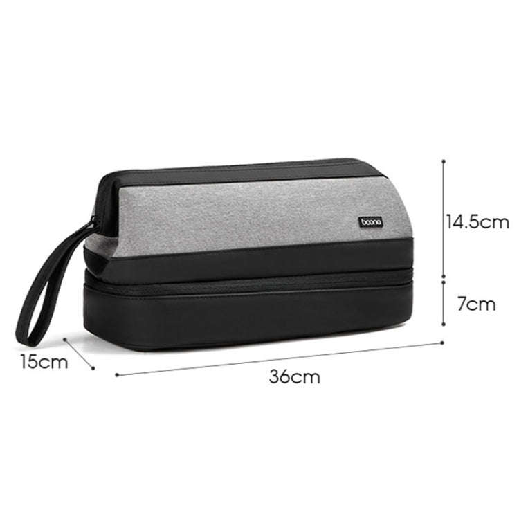 For Dyson Baona BN-DS005 Large-capacity Double-layer Hair Dryer Curling Iron Storage Bag(Black)