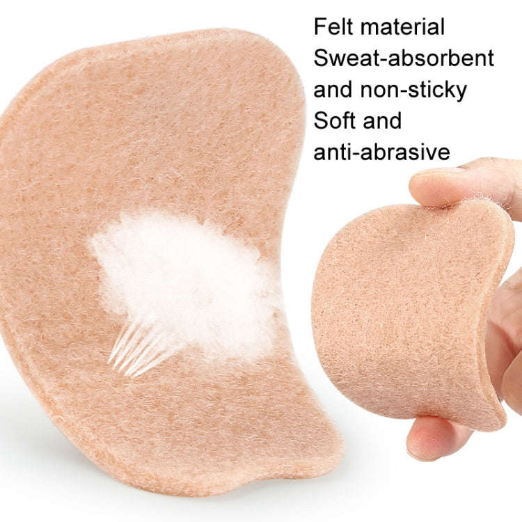 2pcs /Set Felt Tongue Stickers Soft Rebound Self-Adhesive Forefoot Pads, Size: L 8.5x6.5x0.3cm(Sk...