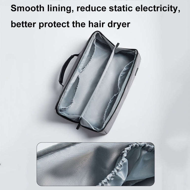 For Dyson Baona BN-DS010 Large Capacity Waterproof Hair Dryer Storage Bag(Black)