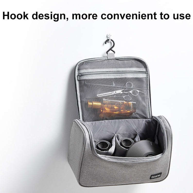 For Dyson Baona BN-DS002 Large Capacity Portable Handheld Hair Dryer Storage Bag with Hook(Gray)